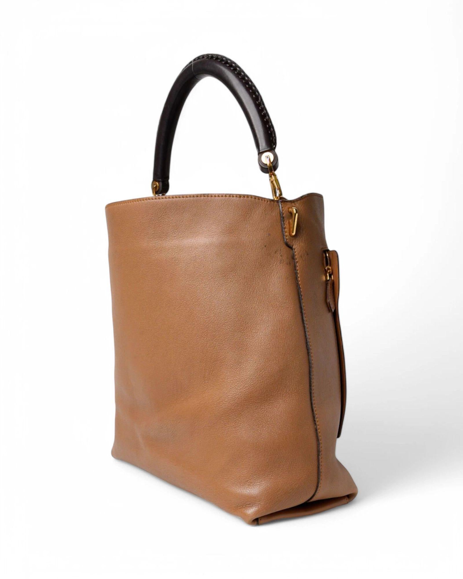 Louis Vuitton Bagatelle GM Taurillon Noisette en vente 1