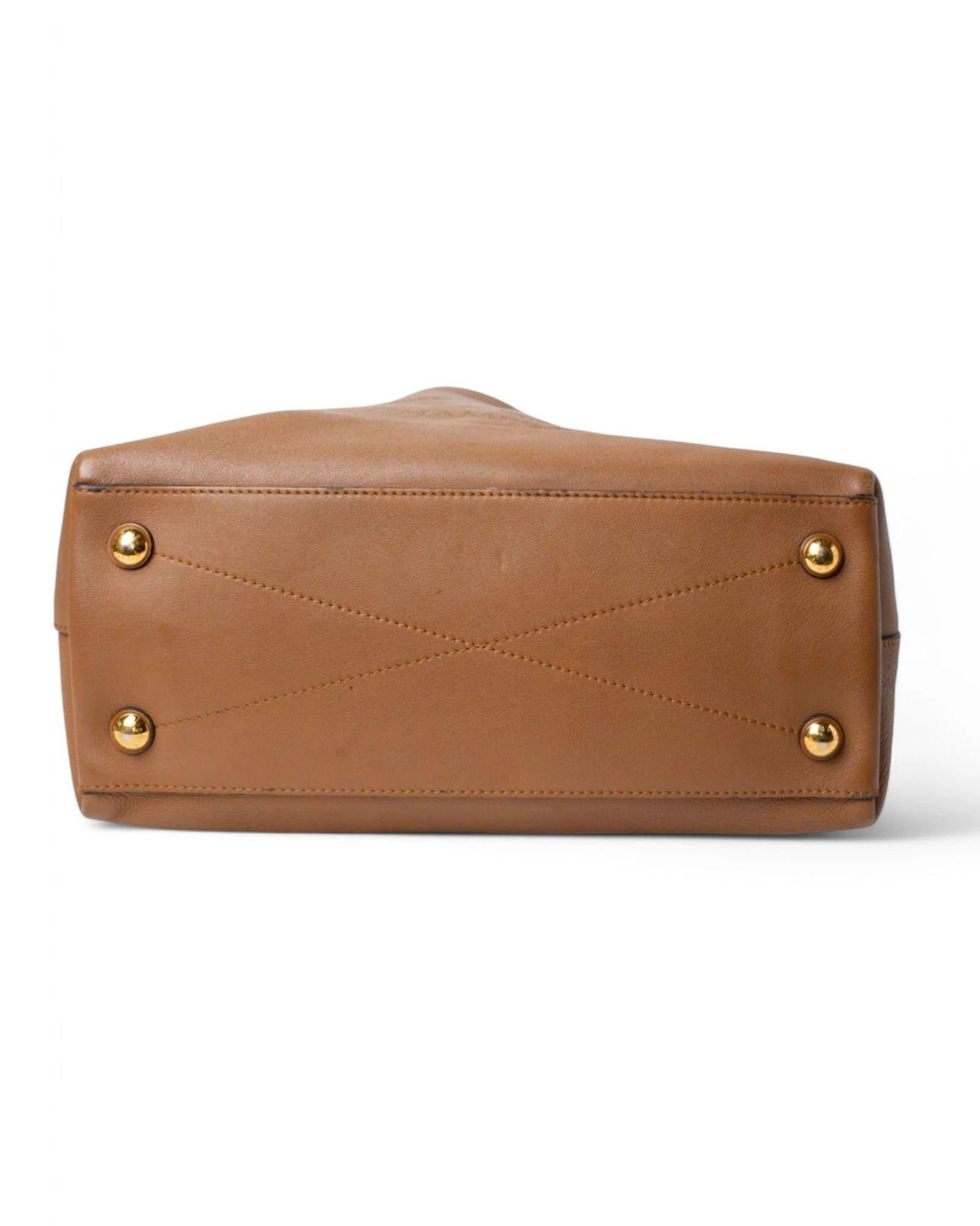 Louis Vuitton Bagatelle GM Taurillon Noisette en vente 2