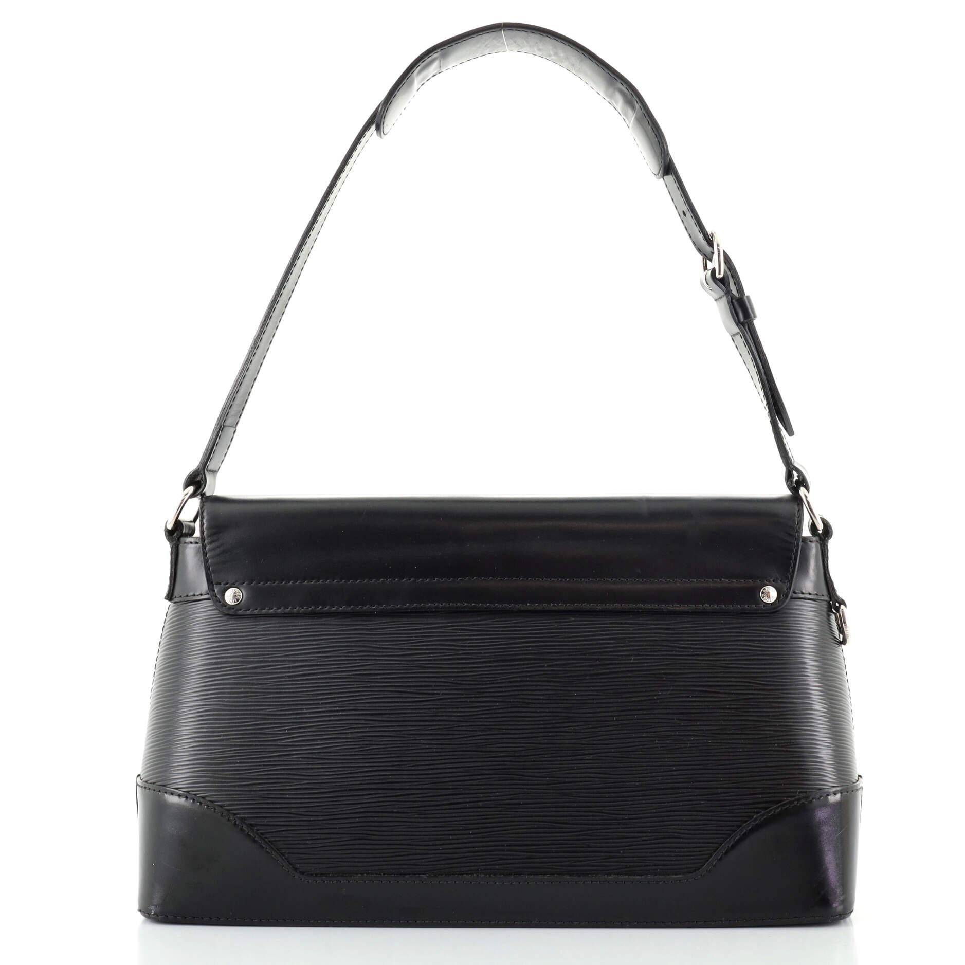 Louis Vuitton Bagatelle Handtasche Epi Leder PM (Schwarz)