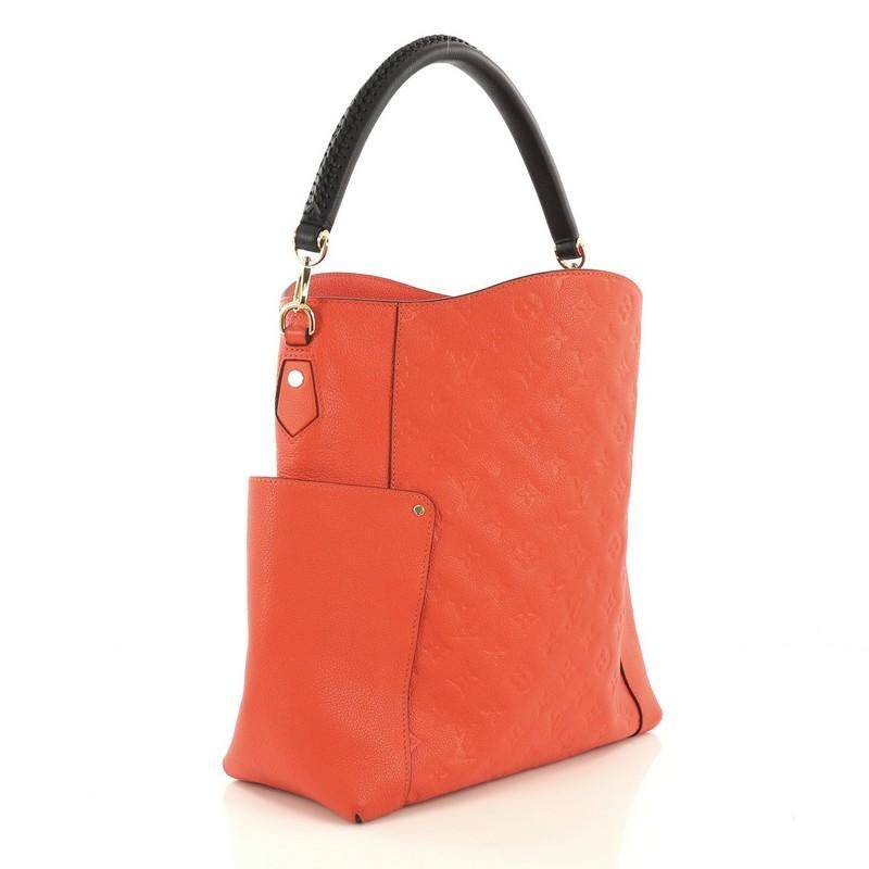 Louis Vuitton Bagatelle Hobo Monogram Empreinte Leather In Good Condition In NY, NY