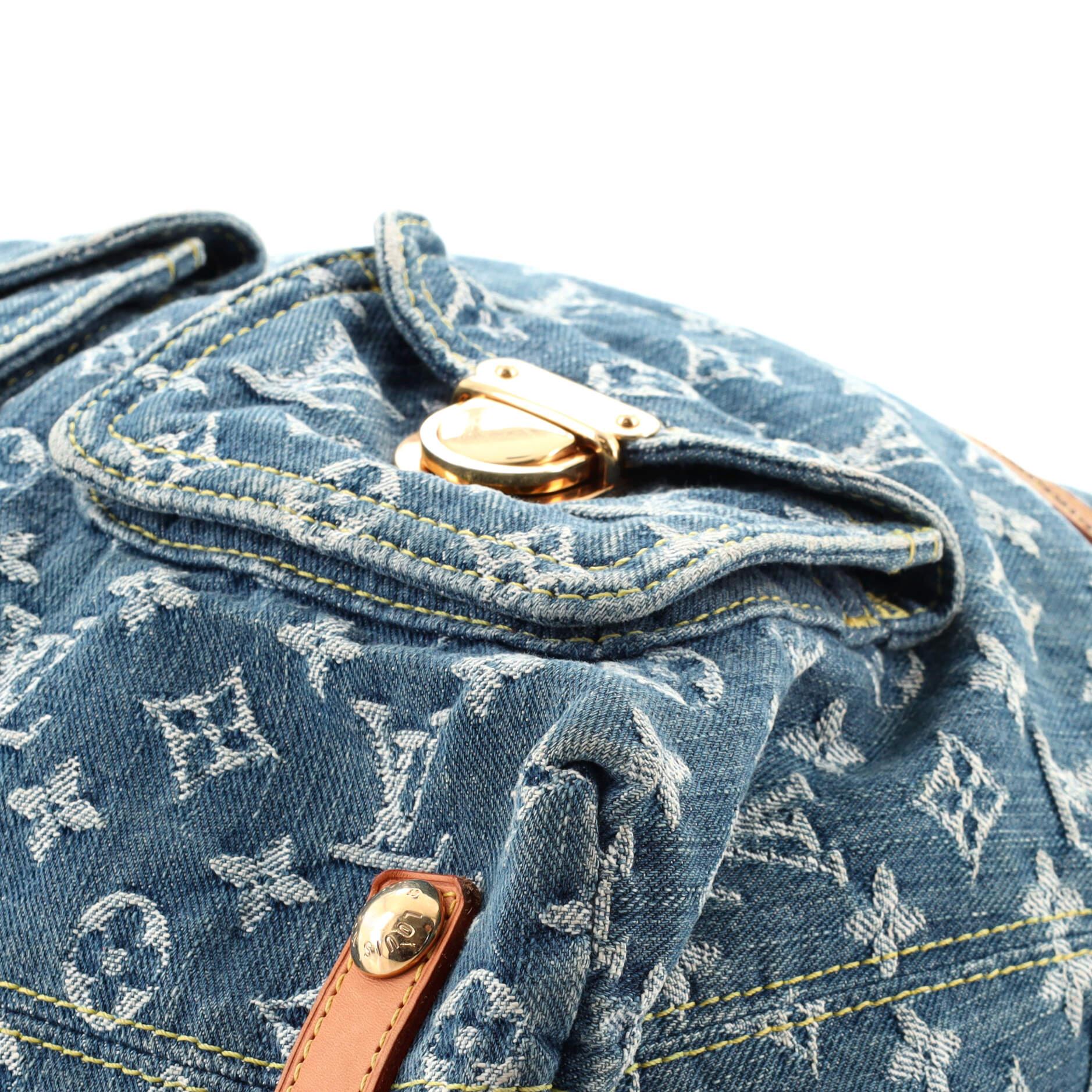 Women's or Men's Louis Vuitton Baggy Handbag Denim GM