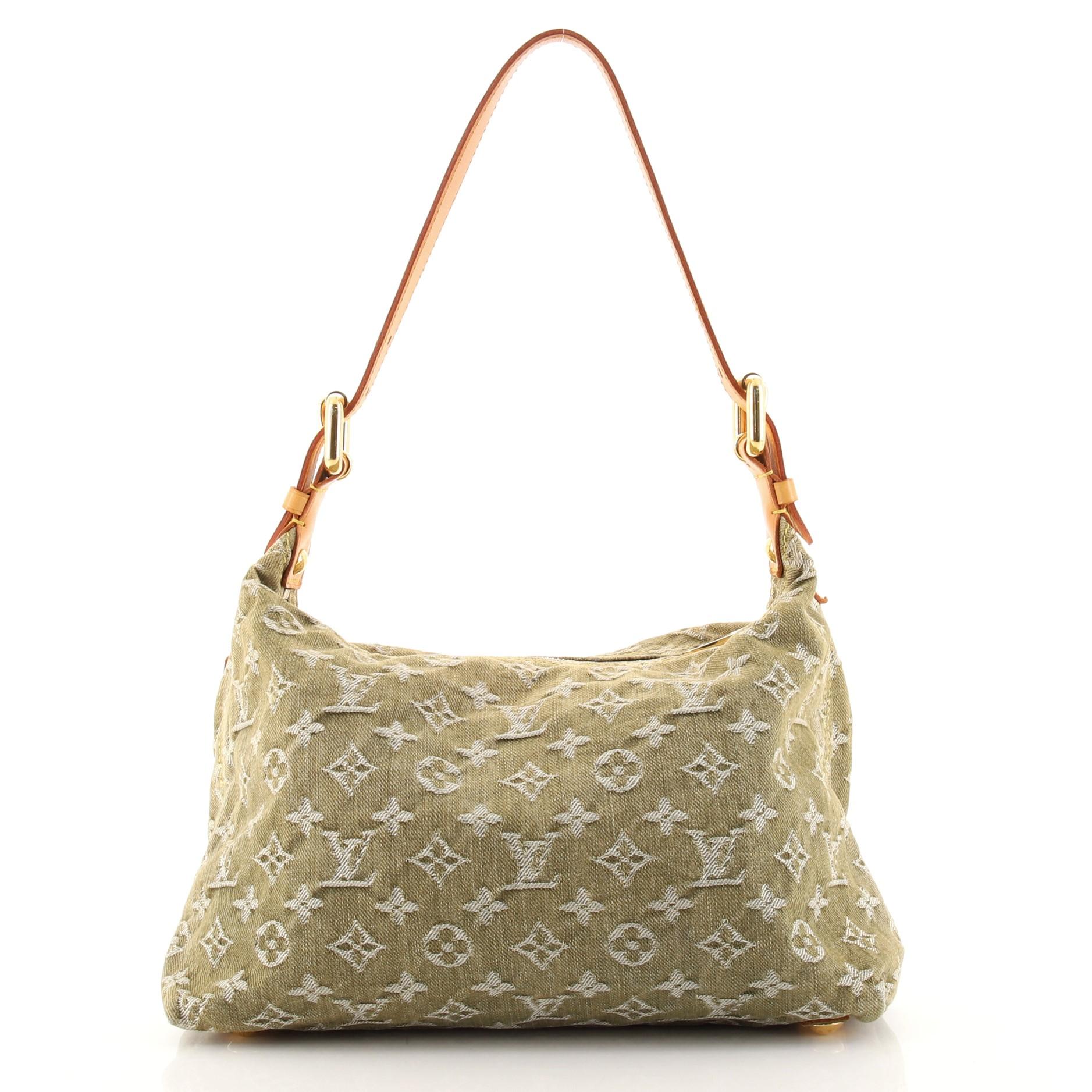 Marrone Louis Vuitton Borsetta Denim PM
