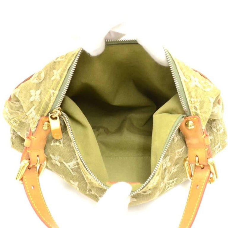 Louis Vuitton Baggy PM Green Monogram Denim Shoulder Bag - 2006 Limited at  1stDibs