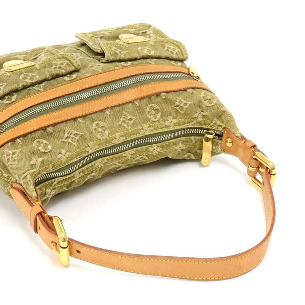 Brown Louis Vuitton Baggy PM Green  Monogram Denim Shoulder Bag - 2006 Limited