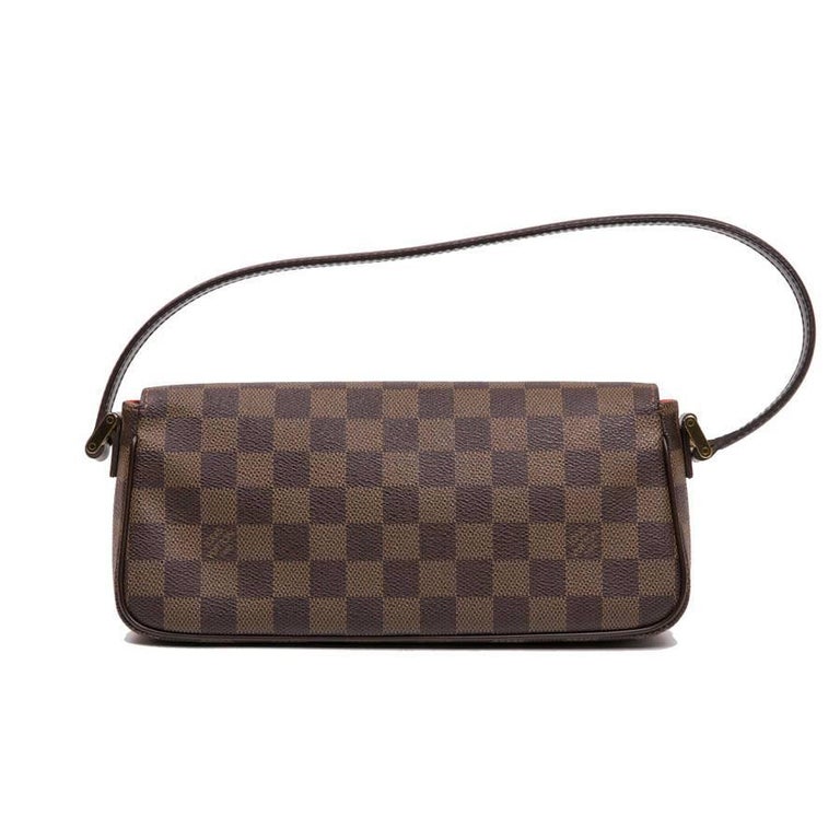 LOUIS VUITTON Baguette Bag in Ebony Damier Print Canvas