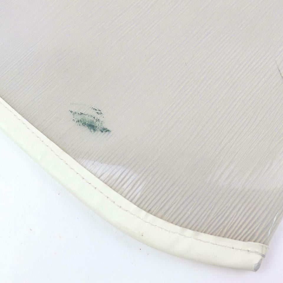 Louis Vuitton Baïa Plage Clear Translucent Epi with Pouch 871018 White Vinyl 6