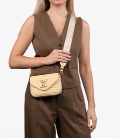 Louis Vuitton Banane Yellow Quilted Calfskin Leather New Wave Multi-Pochette