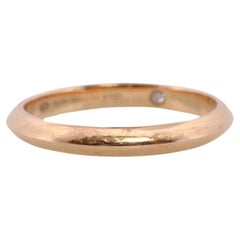 Louis Vuitton Band. 18k Diamond Knife Edge 2.5mm wedding band. Certified