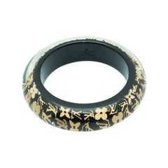 Louis Vuitton Bangle Inclusion Black & Gold, 2013