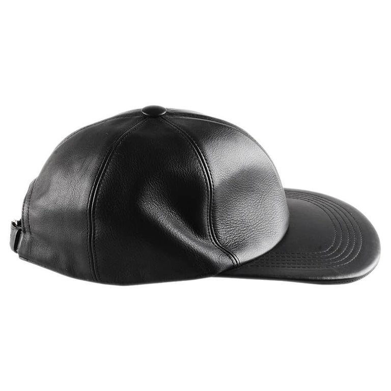 Louis Vuitton Baseball Leather Cap Adjustable Men Hat For Sale at 1stDibs