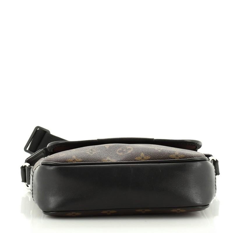 Louis Vuitton Bass Messenger Bag Macassar Monogram Canvas PM In Good Condition In NY, NY