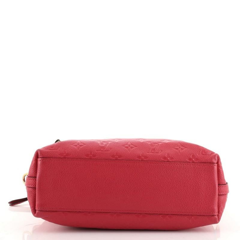 Red Louis Vuitton Bastille Bag Monogram Empreinte Leather PM