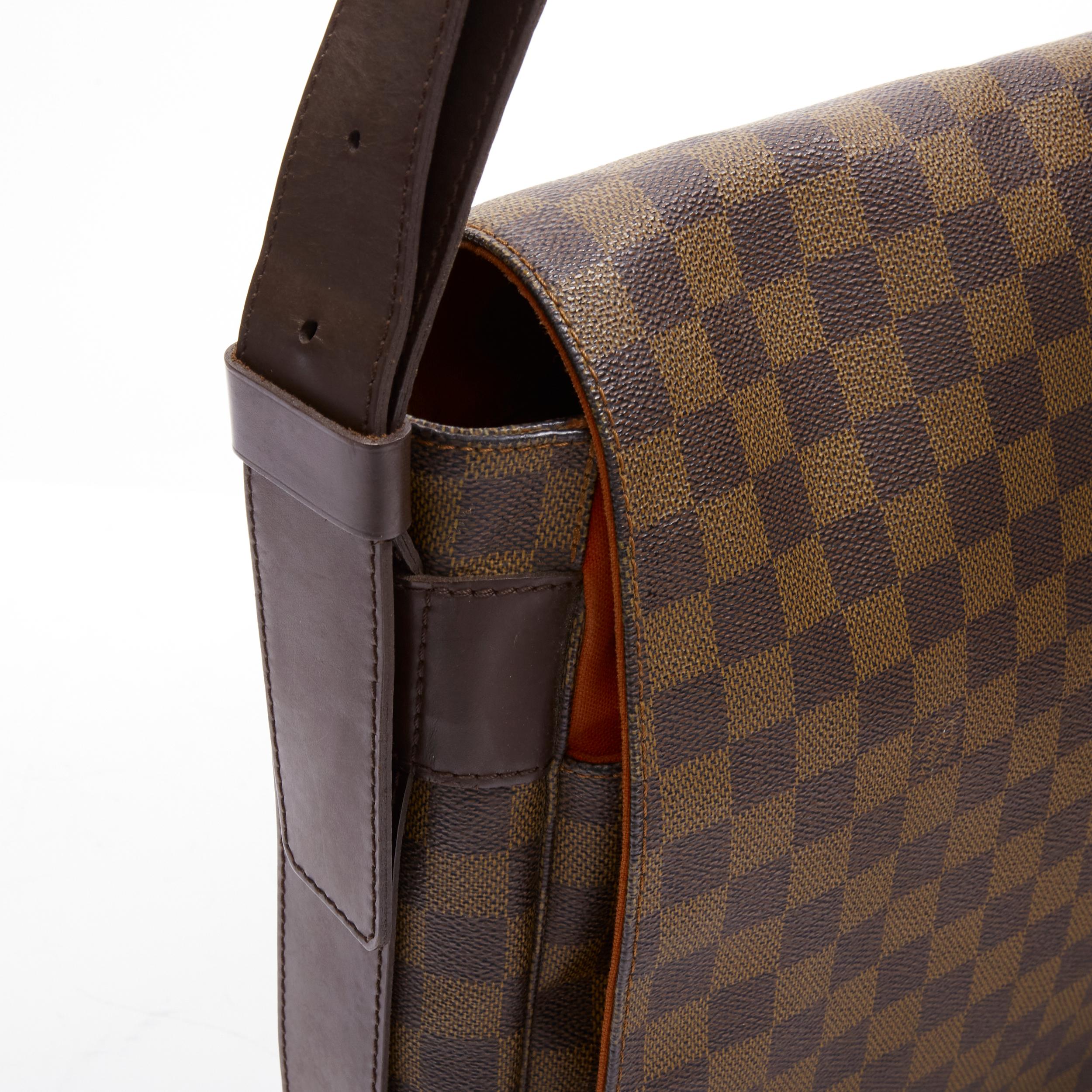LOUIS VUITTON Bastille Ebene brown Damier LV logo canvas messenger crossbody bag For Sale 3