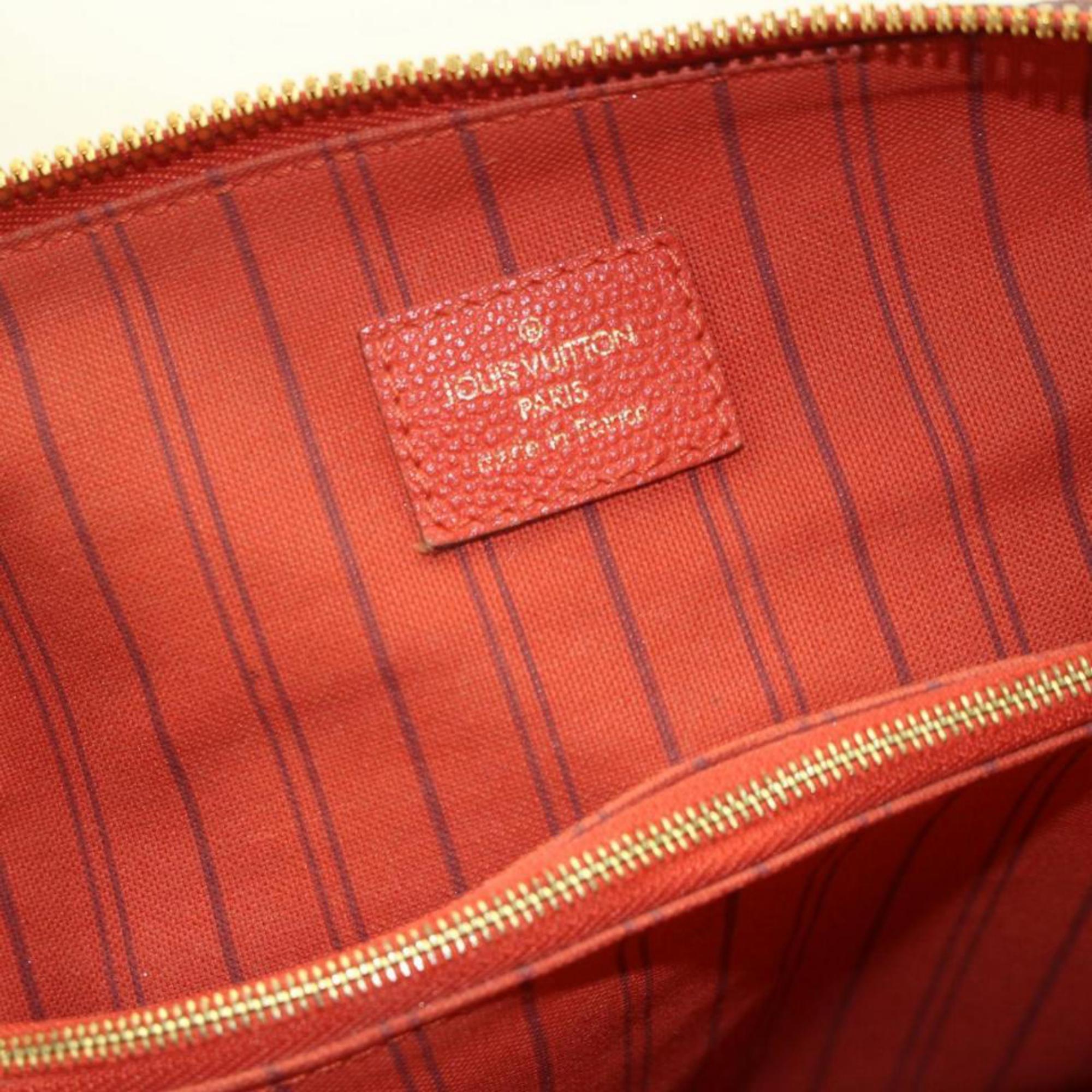 Women's Louis Vuitton Bastille Empreinte Mm 2way Tote 2189962 Red Leather Shoulder Bag For Sale