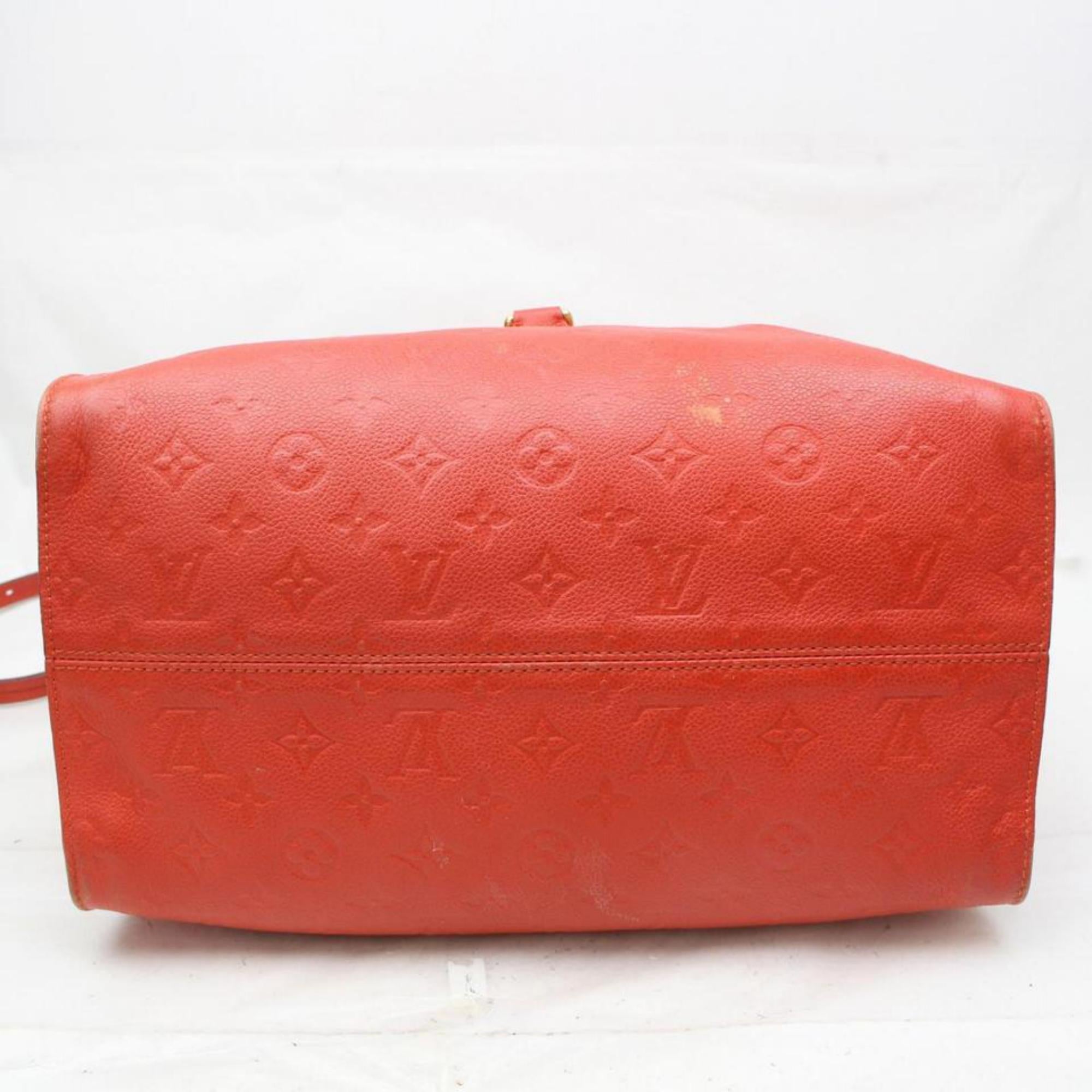 Louis Vuitton Bastille Empreinte Mm 2way Tote 2189962 Red Leather Shoulder Bag For Sale 3