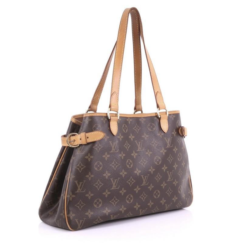 Gray Louis Vuitton Batignolles Handbag Monogram Canvas Horizontal