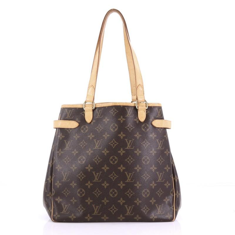 Louis Vuitton Batignolles Handbag Monogram Canvas Vertical In Good Condition In NY, NY
