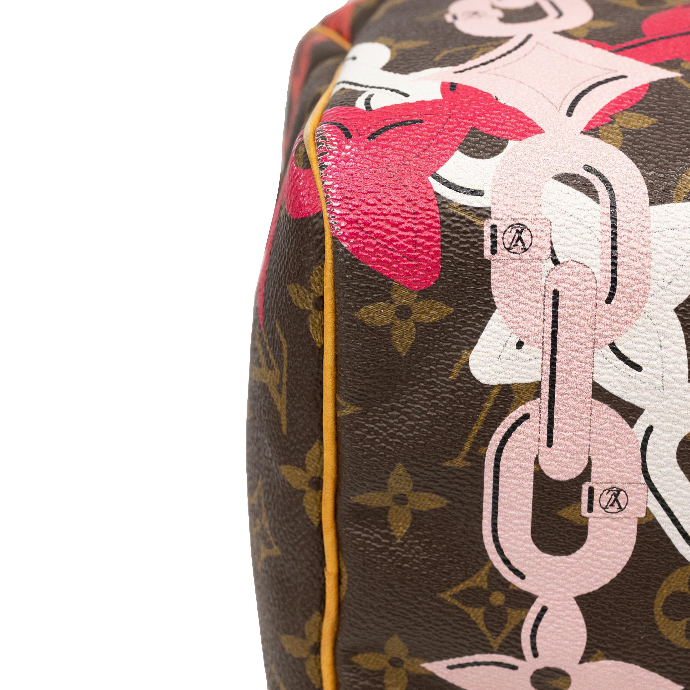 Louis Vuitton Bay Rose Ballerine Poppy Speedy 30 Top Handle Bag, France 2016. For Sale 1