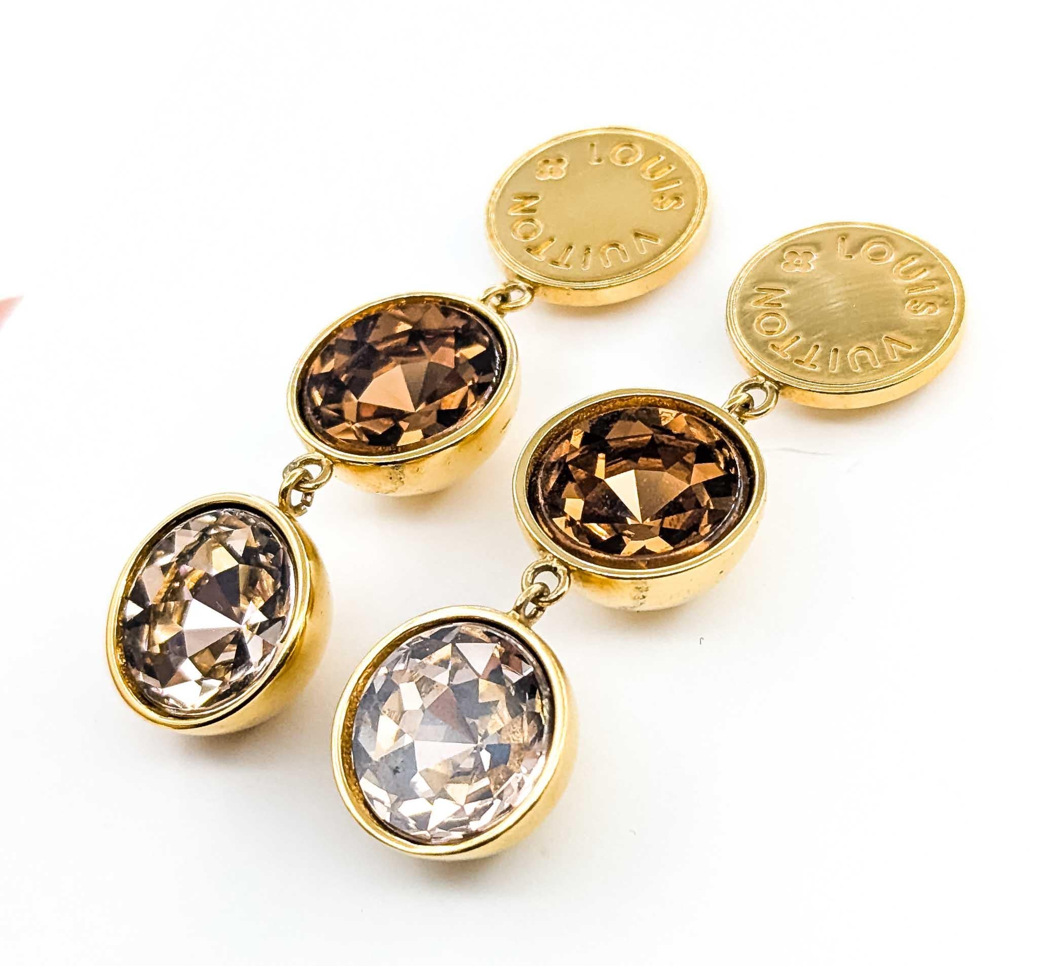 Contemporary Louis Vuitton Beaded Earrings For Sale