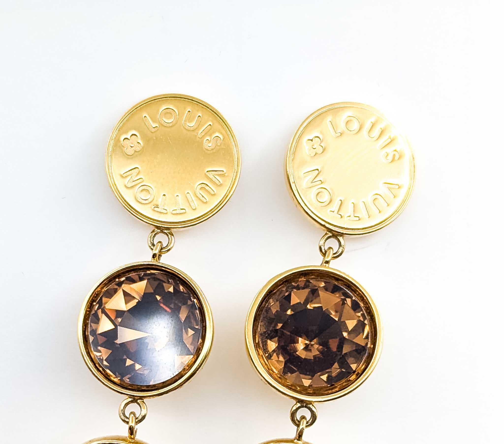 Louis Vuitton Beaded Earrings For Sale 1