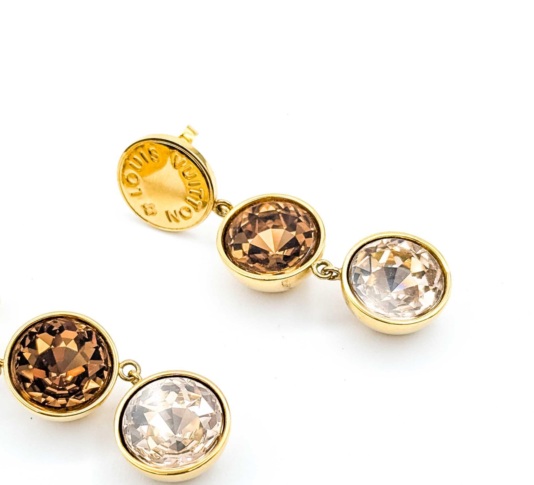 Louis Vuitton Beaded Earrings For Sale 2