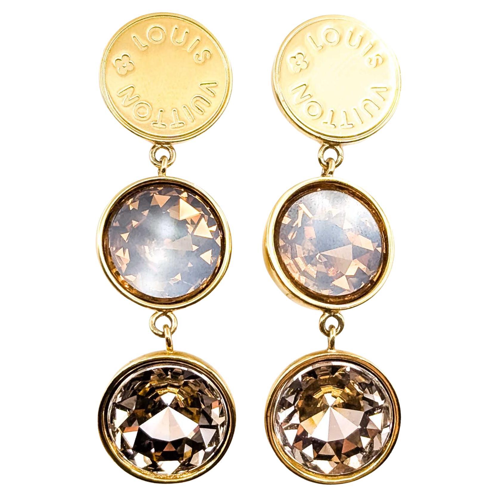 Louis Vuitton Beaded Earrings For Sale