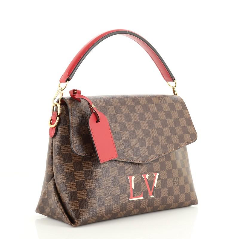 Brown Louis Vuitton Beaubourg Handbag Damier MM