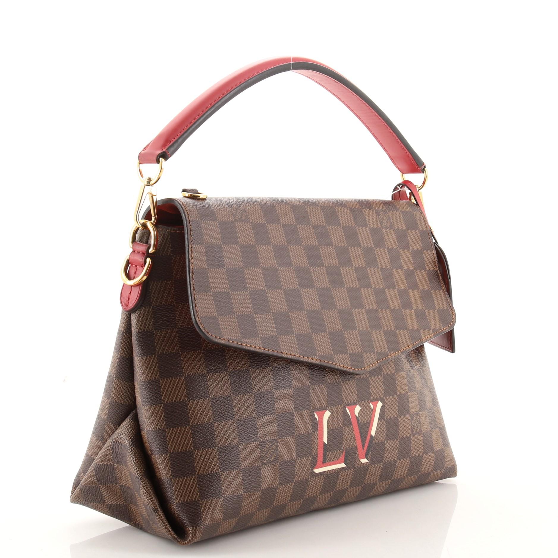 Brown Louis Vuitton Beaubourg Handbag Damier MM