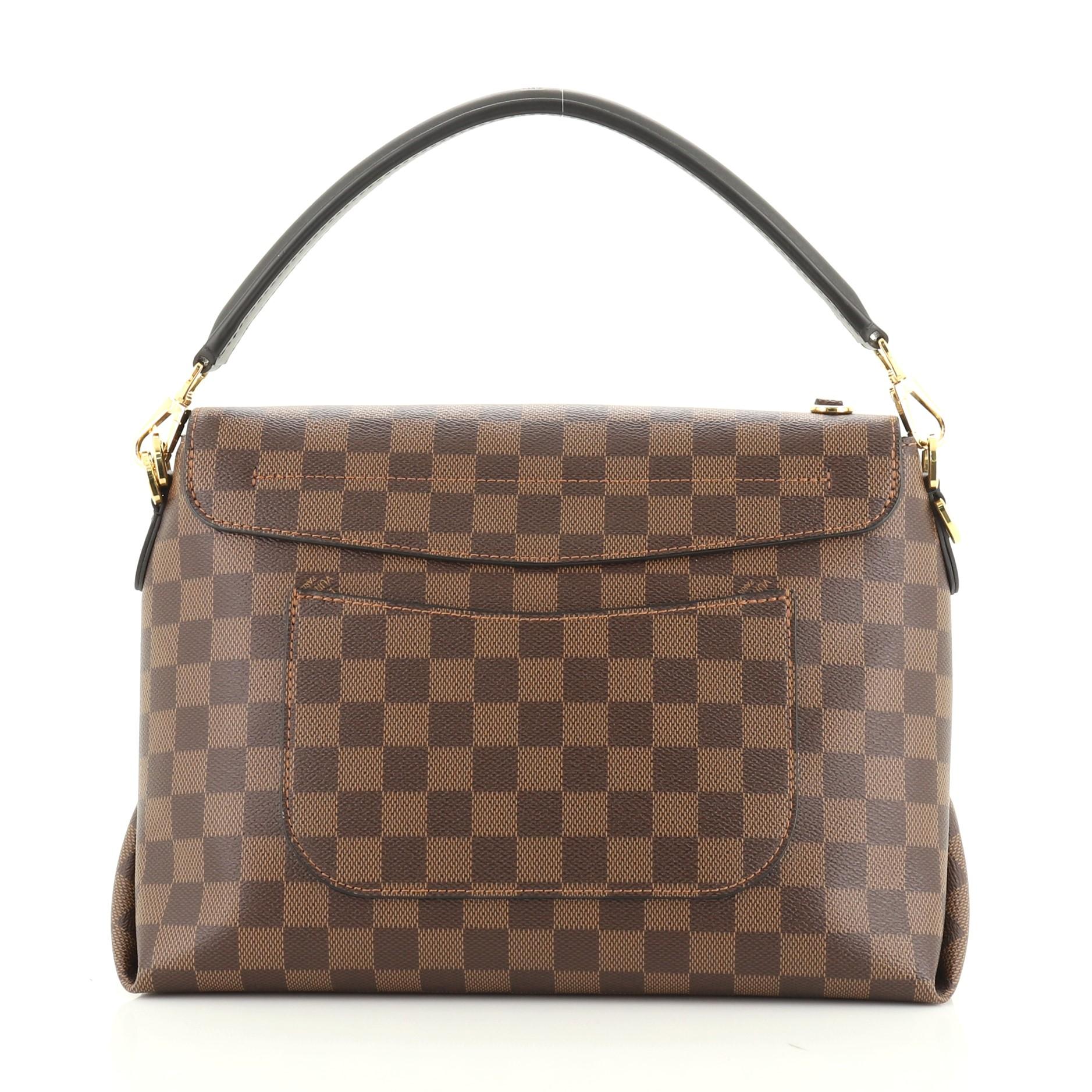 Brown Louis Vuitton Beaubourg Handbag Damier MM 