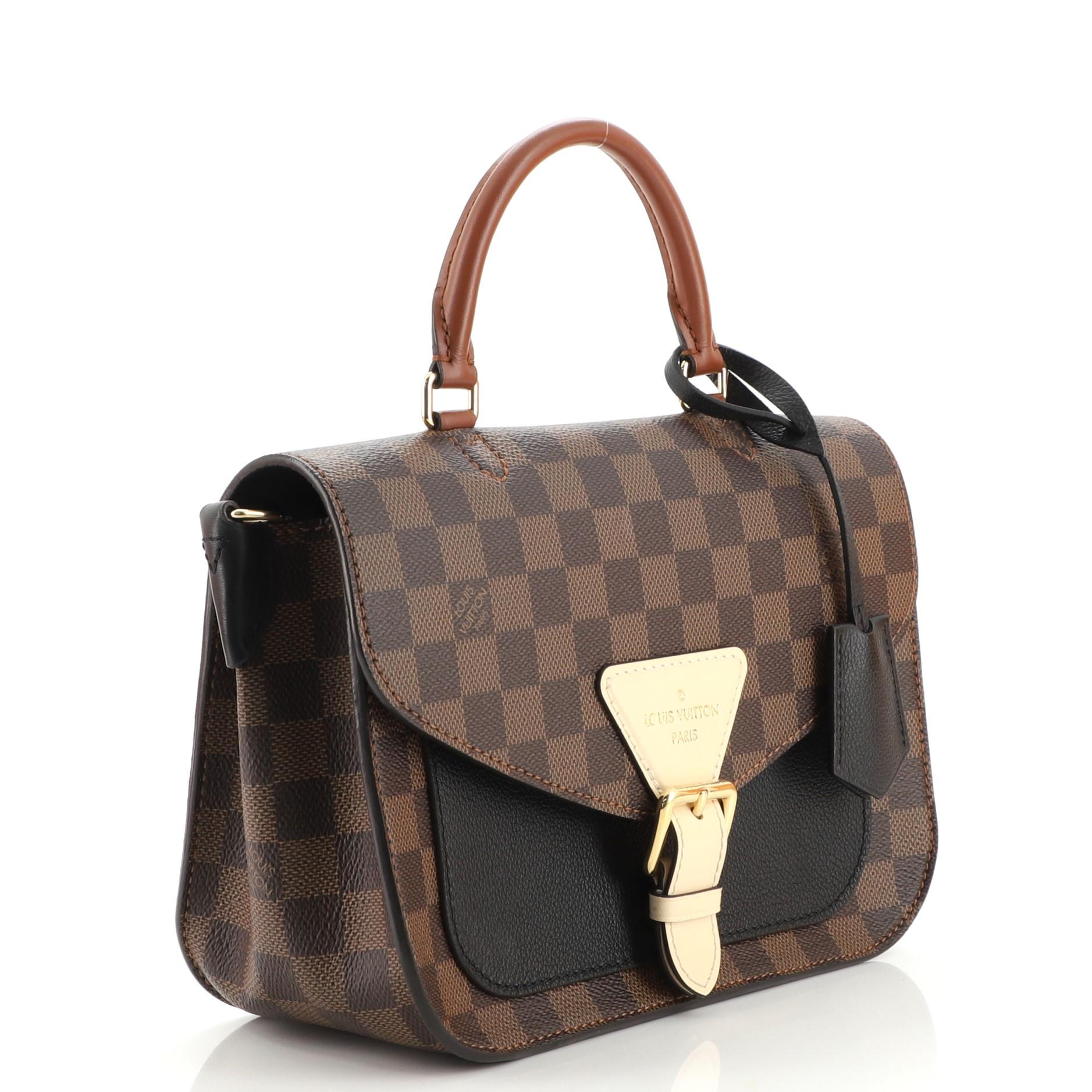 Black Louis Vuitton Beaumarchais Handbag Damier
