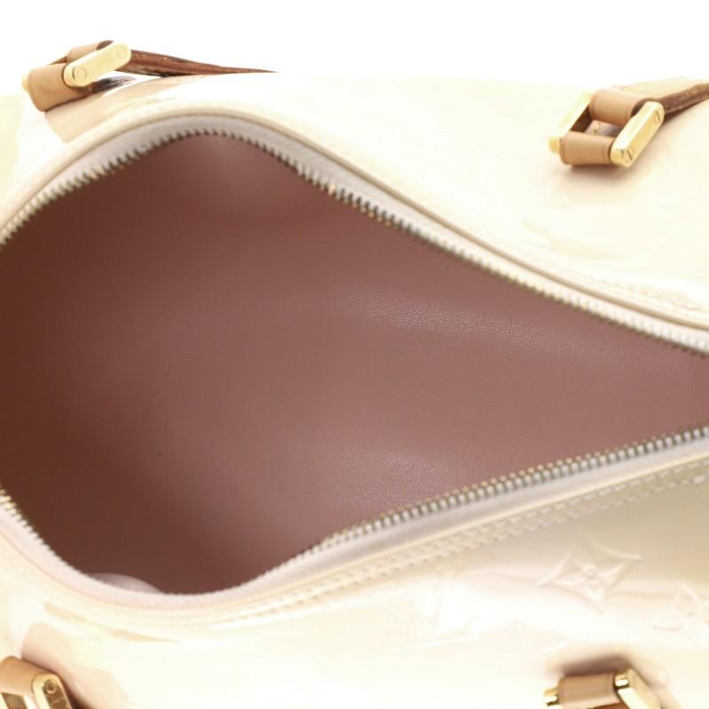 Beige Louis Vuitton Bedford Handbag Monogram Vernis