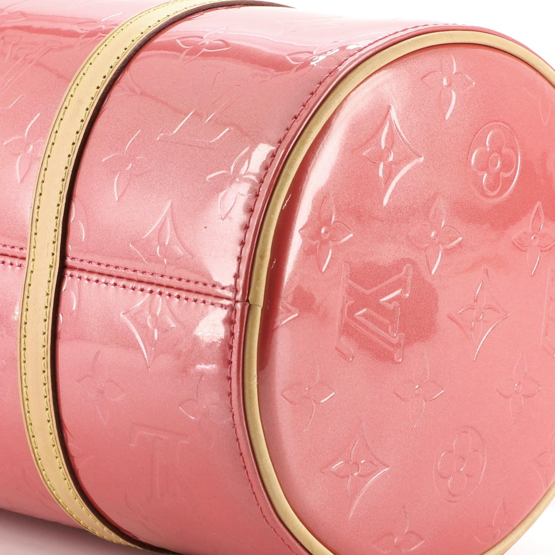 Pink Louis Vuitton Bedford Handbag Monogram Vernis