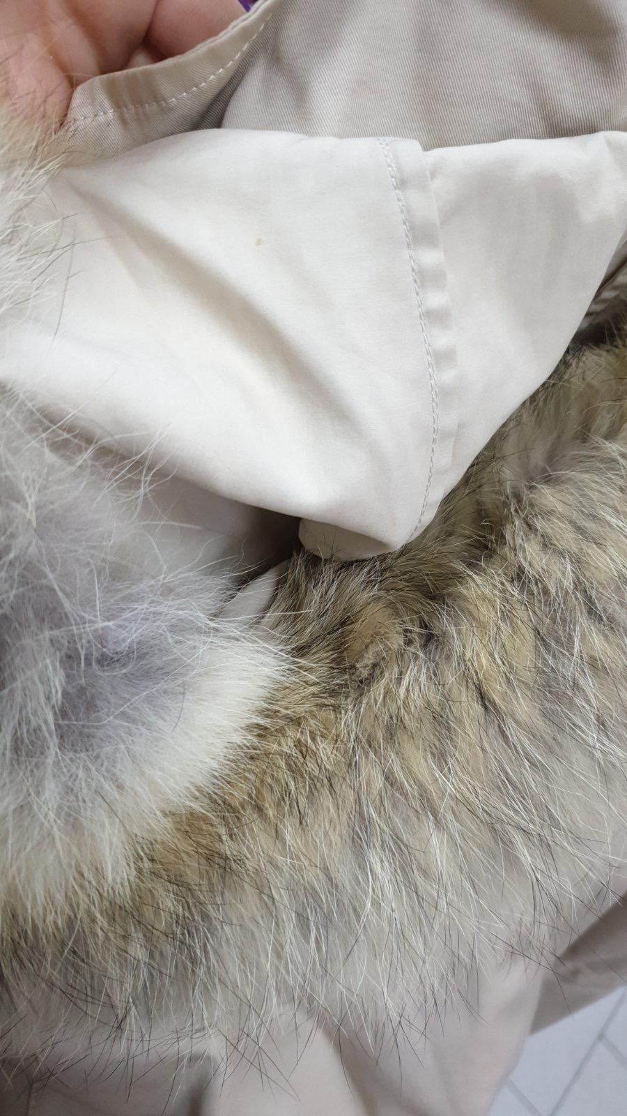 Louis Vuitton Beig Fur Coat Parka In Good Condition In Krakow, PL