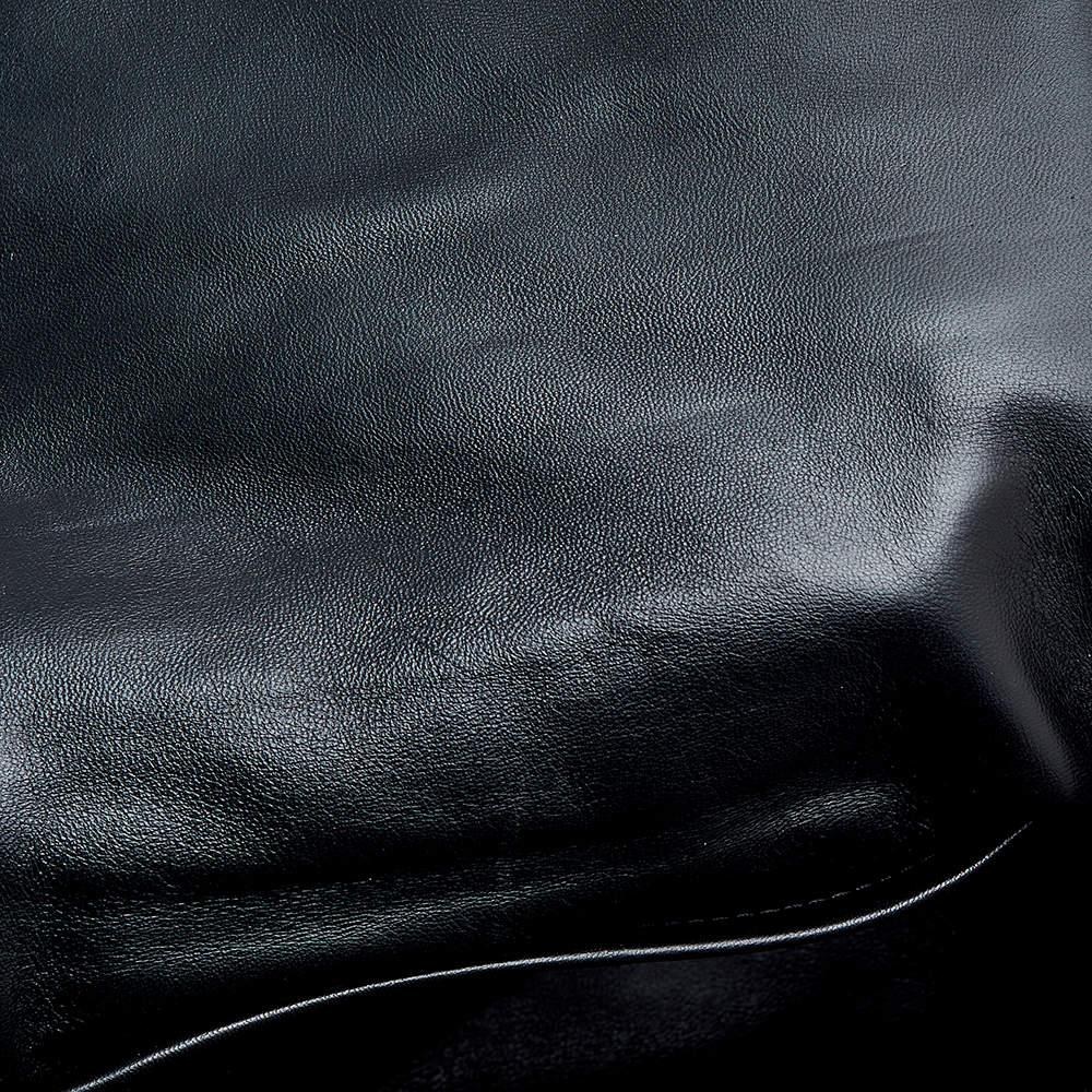 Louis Vuitton Beige/Black Leather Malletage Pochette Flap Bag 6