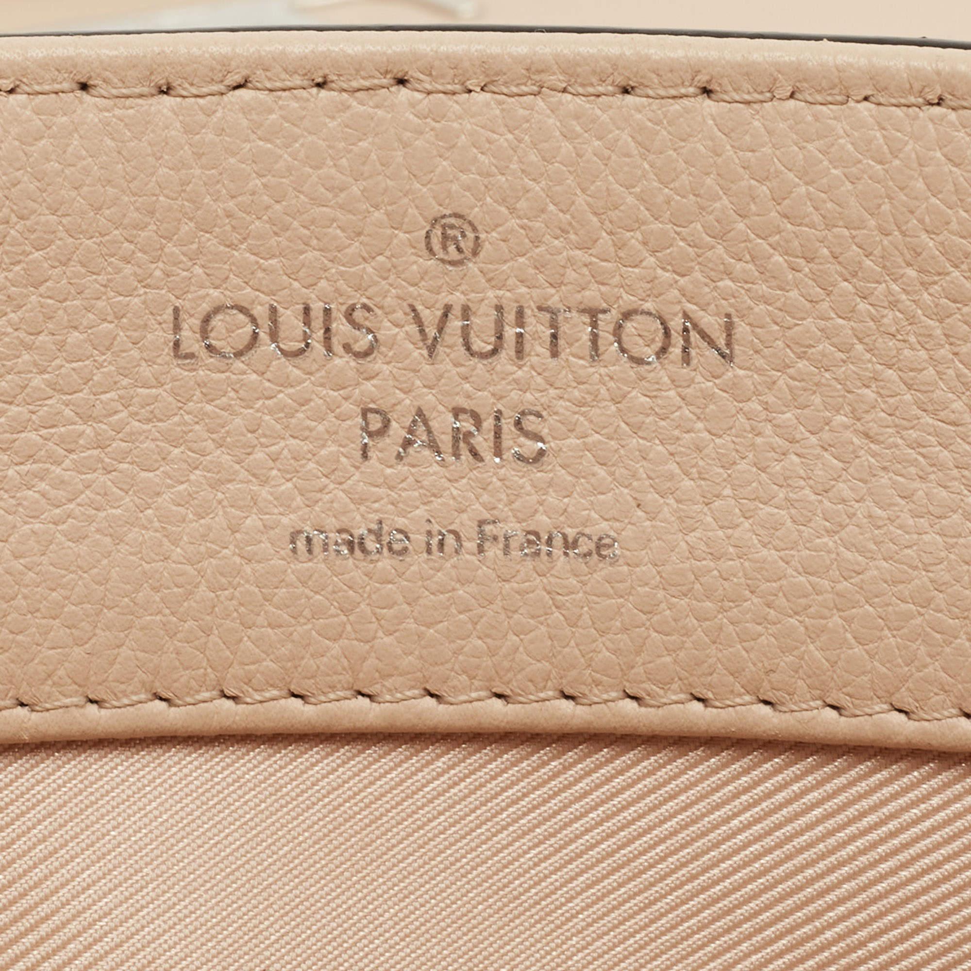 Louis Vuitton Beige/Blue Leather Lockme II Top Handle Bag 8