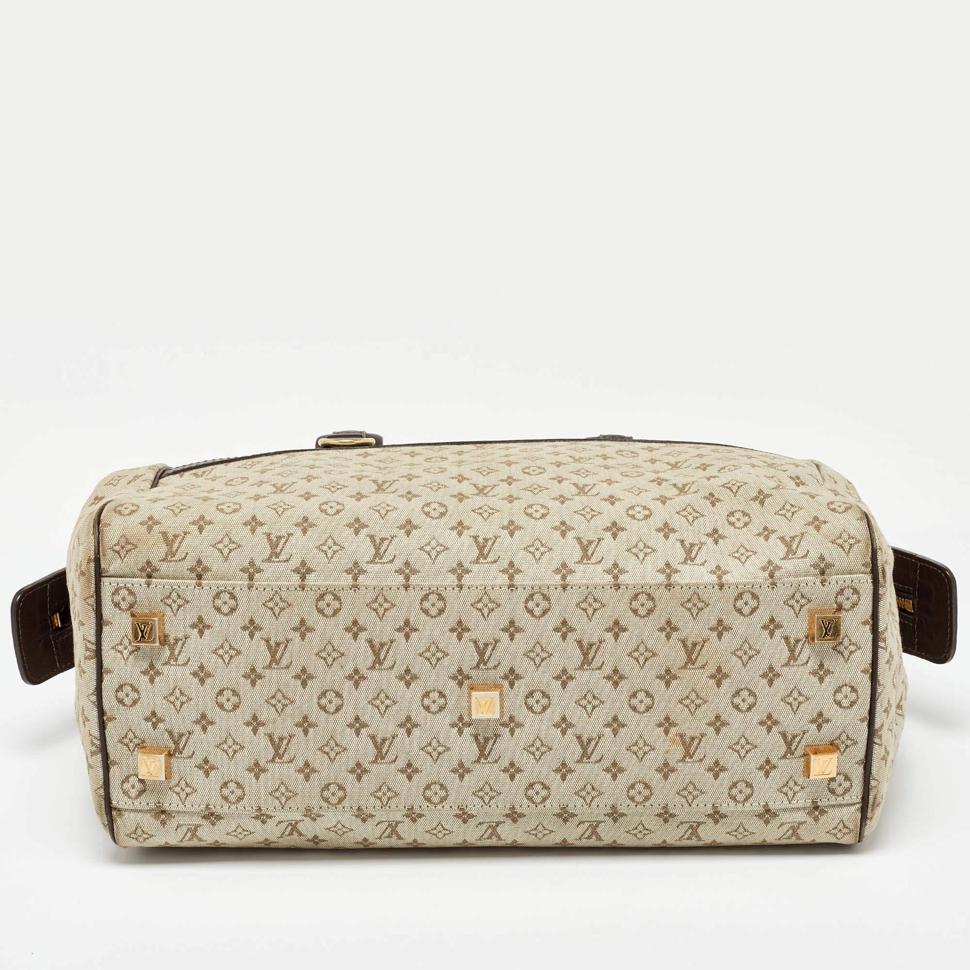 Louis Vuitton Beige/Brown Monogram Mini Lin Canvas Josephine GM Bag 3