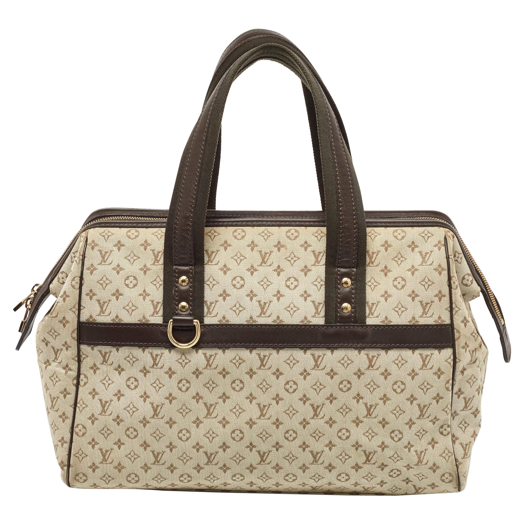 Louis Vuitton Beige/Brown Monogram Mini Lin Canvas Josephine GM Bag