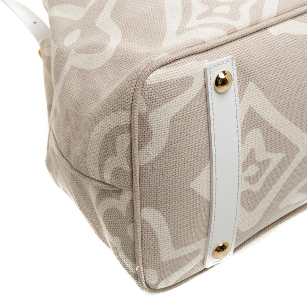 Louis Vuitton Beige Canvas Limited Edition Tahitienne Cabas GM Bag 8