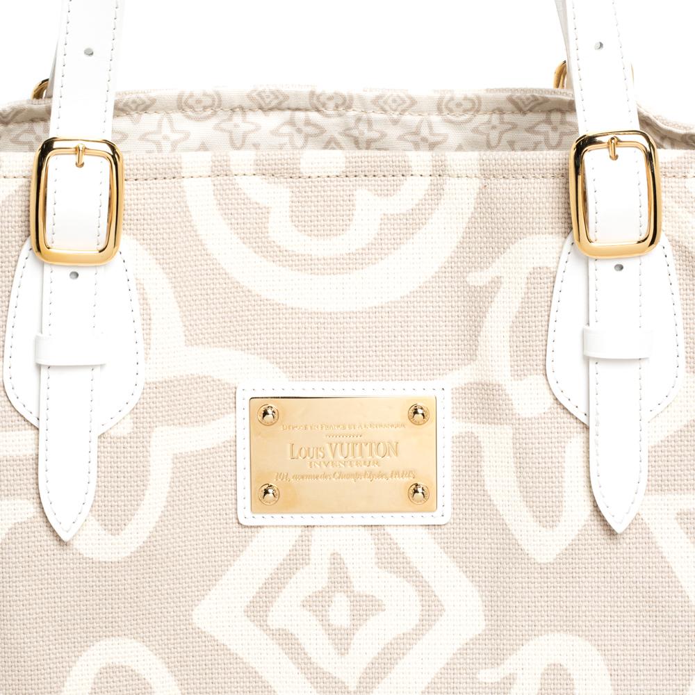 Louis Vuitton Beige Canvas Limited Edition Tahitienne Cabas GM Bag 1