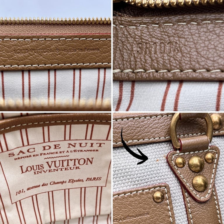 Louis Vuitton Beige Canvas Sac de Nuit MM Satchel Bag Handbag For Sale at  1stDibs | louis vuitton sac de nuit, louis vuitton tote bag, sac de nuit  louis vuitton