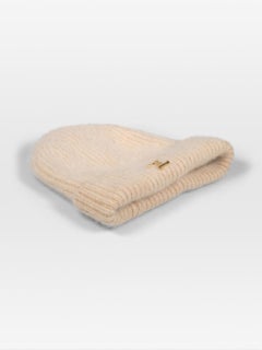 Louis Vuitton Beige Cashmere Logo Beanie