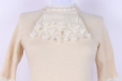 Louis Vuitton Beige cashmere top and cardigan