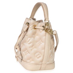 Louis Vuitton Beige Clair Monogram Empreinte Stardust Nano Noe
