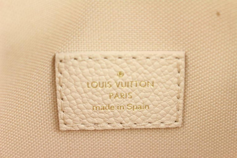 Louis Vuitton Beige Clair Monogram Micro Pochette Metis Crossbody 70lk411s  For Sale at 1stDibs