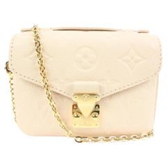 Louis Vuitton Beige Clair Monogram Micro Pochette Metis Crossbody 70lk411s