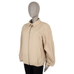 LOUIS VUITTON beige cotton 2024 MONOGRAM JACQUARD Jacket mens 50 L
