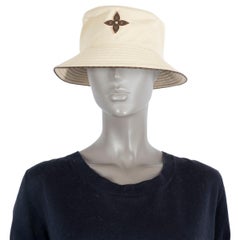 LOUIS VUITTON beige cotton ON YOUR WAY Bucket Hat S