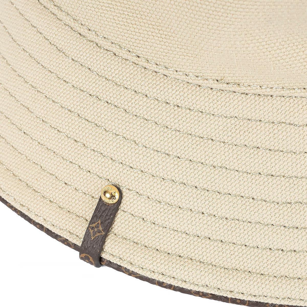 Women's LOUIS VUITTON beige cotton ON YOUR WAY Bucket Hat S For Sale