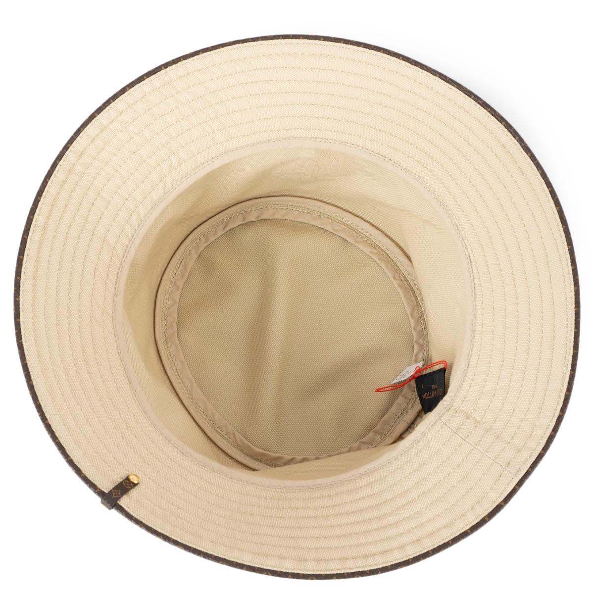 LOUIS VUITTON beige cotton ON YOUR WAY Bucket Hat S For Sale 1