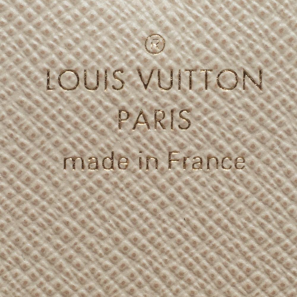 Louis Vuitton Beige Damier Azur Canvas Emilie Wallet 6